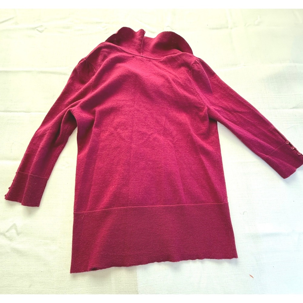 Susan Bristol 100 Percent Merino Wool‎ Sweater Pink Cowl Neck Womens Small - Picture 7 of 7